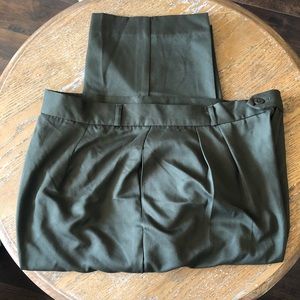 New Hillard & Hanson Olive  Dress Slacks Size 16